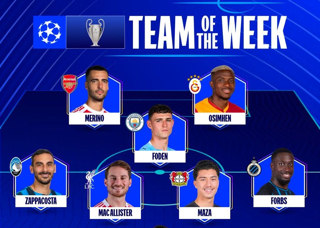 La meilleure équipe du quatrième tour de la Ligue des Champions : Neuer et Osimhen en tête, Foden et McCain sont inclus
